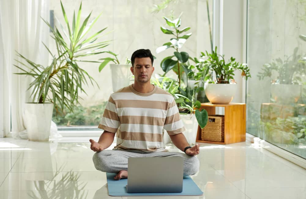 yoga workday wellness