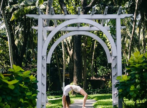 yoga practice at kairali